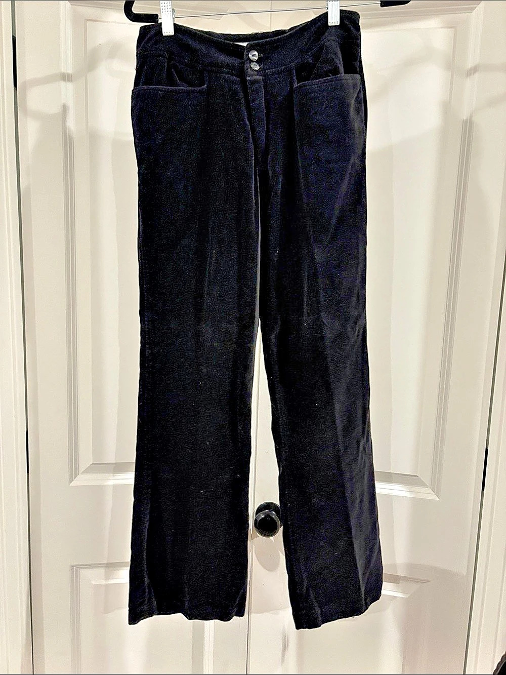 Soho Jeans Velvet Wide Leg Pants Black Size 11/12
